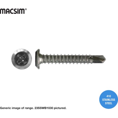 SCREW SDM WAFER SS410 10-24 X 30 